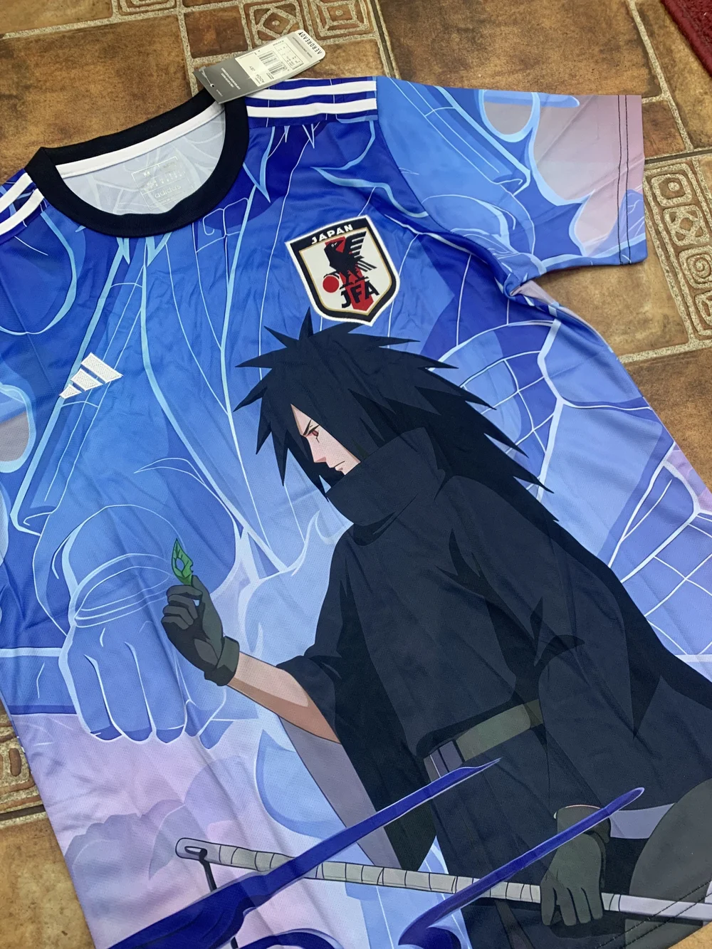 adidas Japan 2026 Naruto X Sasuke Custom Fan Art Jersey Size M